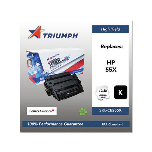 751000nsh1098 Remanufactured Ce255x (55x) High-yield Toner, 12500 Pg-yld, Black