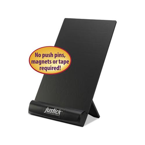 Justick Frameless Electro-surface Desktop Organizer & Copy Holder, 8" X 11", Bk