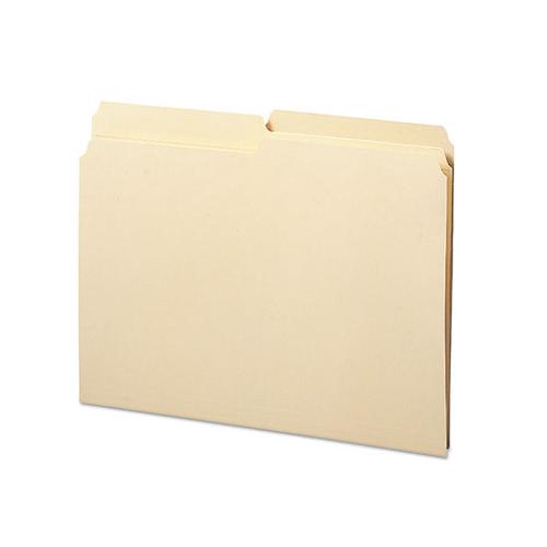 Reinforced Tab Manila File Folders, 1-2-cut Tabs, Letter Size, 11 Pt. Manila, 100-box