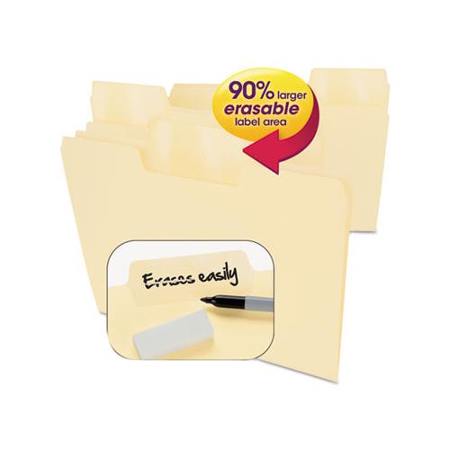 Erasable Supertab File Folders, 1-3-cut Tabs, Letter Size, Manila, 24-pack