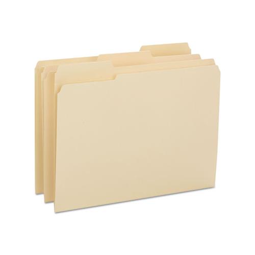 Reinforced Tab Manila File Folders, 1-3-cut Tabs, Letter Size, 14 Pt. Manila, 100-box