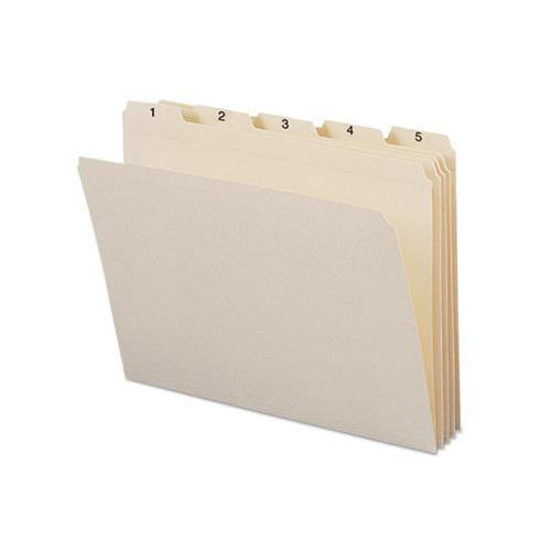 Indexed File Folder Sets, 1-5-cut Tabs, 1-31, Letter Size, Manila, 31-set
