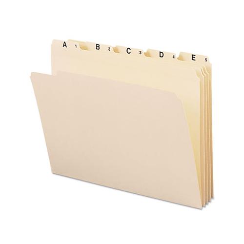 Indexed File Folder Sets, 1-5-cut Tabs, A-z, Letter Size, Manila, 25-set