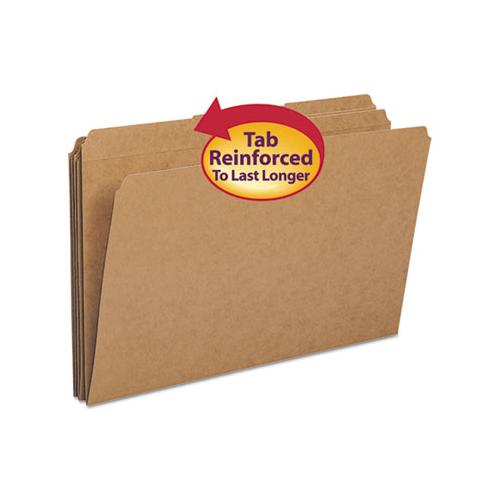 Heavyweight Kraft File Folders, 1-3-cut Tabs, Legal Size, 11 Pt. Kraft, 100-box