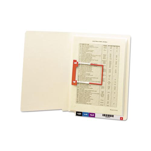 Heavyweight Manila Reinforced End Tab Folders With U-clip, Straight Tab, Letter Size, 50-box
