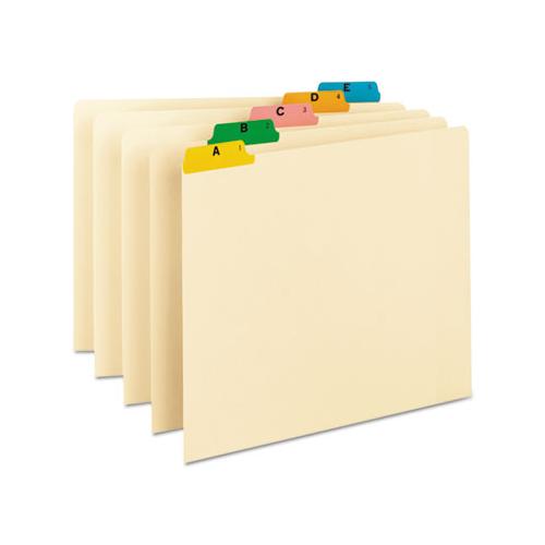 Alphabetic Top Tab Indexed File Guide Set, 1-5-cut Top Tab, A To Z, 8.5 X 11, Manila, 25-set