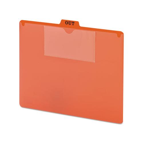 Poly Out Guide, Two-pocket Style, 1-5-cut Top Tab, Out, 8.5 X 11, Red, 50-box