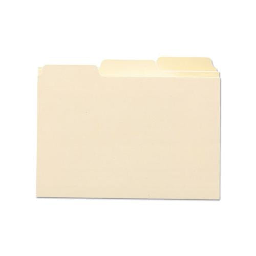 Manila Card Guides, 1-3-cut Top Tab, Blank, 3 X 5, Manila, 100-box