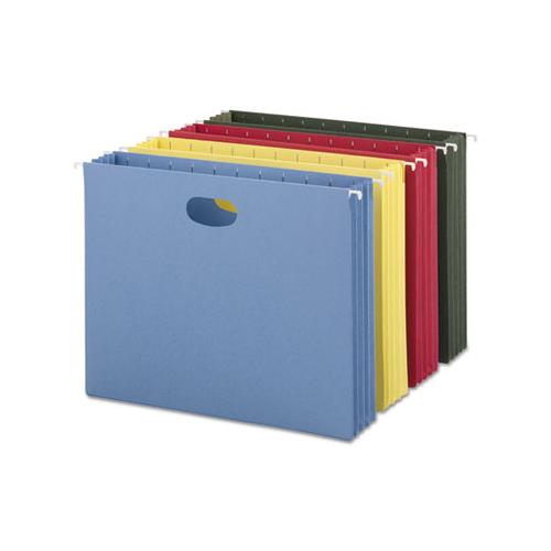 Hanging Pockets With Full-height Gusset, Legal Size, Standard Green, 25-box
