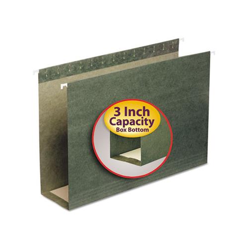 Box Bottom Hanging File Folders, Legal Size, Standard Green, 25-box