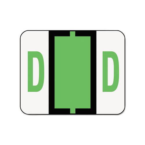 A-z Color-coded End Tab Filing Labels, D, 1 X 1.25, White, 500-roll