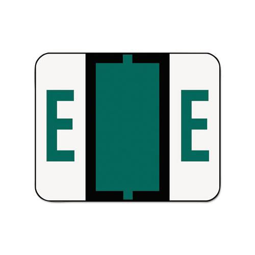 A-z Color-coded End Tab Filing Labels, E, 1 X 1.25, White, 500-roll