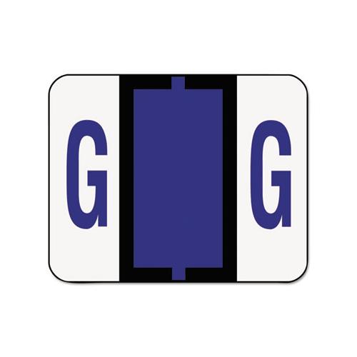 A-z Color-coded End Tab Filing Labels, G, 1 X 1.25, White, 500-roll