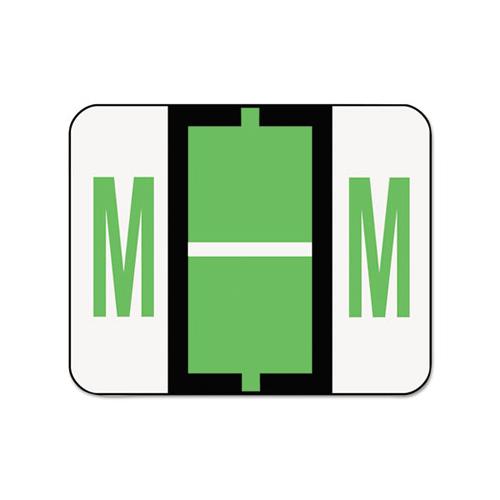 A-z Color-coded End Tab Filing Labels, M, 1 X 1.25, White, 500-roll