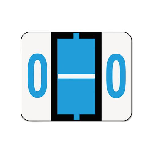 A-z Color-coded End Tab Filing Labels, O, 1 X 1.25, White, 500-roll