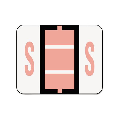 A-z Color-coded End Tab Filing Labels, S, 1 X 1.25, White, 500-roll