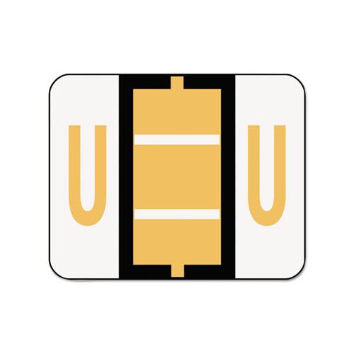 A-z Color-coded End Tab Filing Labels, U, 1 X 1.25, White, 500-roll