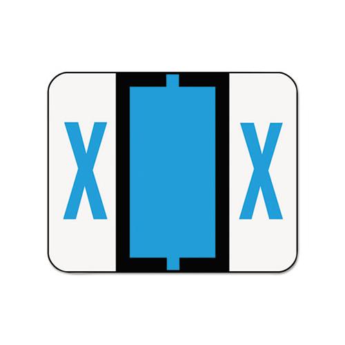 A-z Color-coded End Tab Filing Labels, X, 1 X 1.25, White, 500-roll