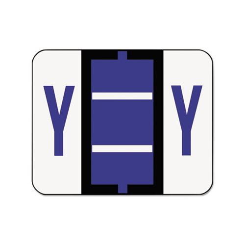 A-z Color-coded End Tab Filing Labels, Y, 1 X 1.25, White, 500-roll
