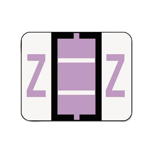 A-z Color-coded End Tab Filing Labels, Z, 1 X 1.25, White, 500-roll