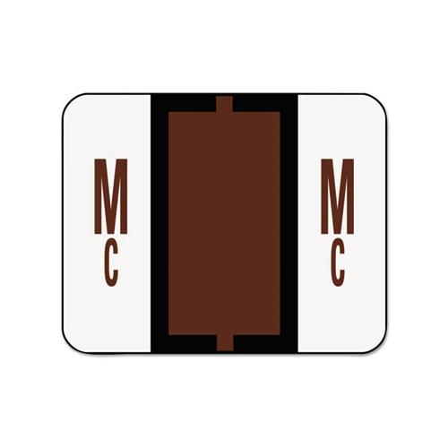 A-z Color-coded End Tab Filing Labels, Mc, 1 X 1.25, White, 500-roll