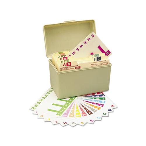 Alphaz Color-coded Labels Starter Set, A-z, 1.16 X 3.13, Assorted, 5-sheet, 300 Sheets-box
