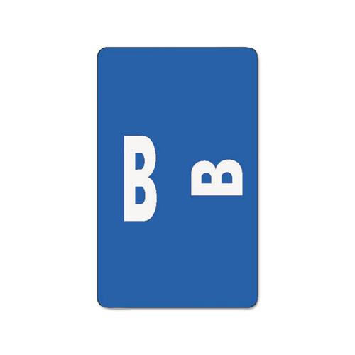 Alphaz Color-coded Second Letter Alphabetical Labels, B, 1 X 1.63, Dark Blue, 10-sheet, 10 Sheets-pack