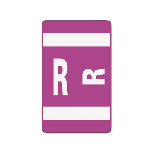 Alphaz Color-coded Second Letter Alphabetical Labels, R, 1 X 1.63, Purple, 10-sheet, 10 Sheets-pack