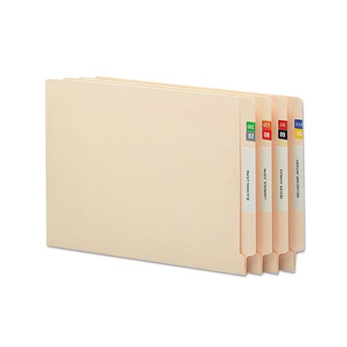 Monthly End Tab File Folder Labels, Jan-dec, 0.5 X 1, Assorted, 25-sheet, 120 Sheets-box