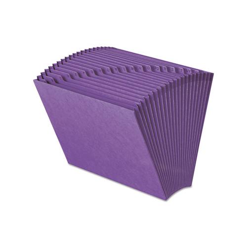 Heavy-duty Indexed Expanding Open Top Color Files, 21 Sections, 1-21-cut Tab, Letter Size, Purple