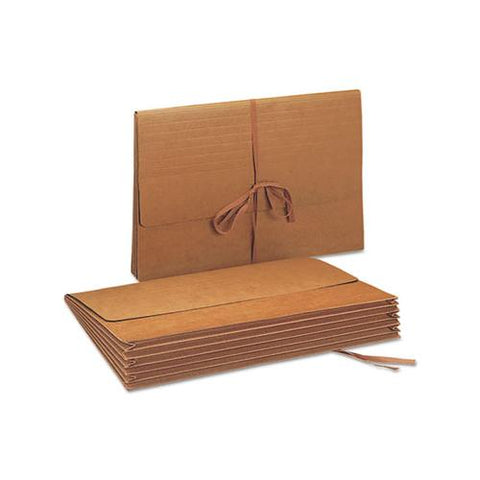 Redrope Expanding Wallets W- Cloth-tie, 5.25" Expansion, 1 Section, Legal Size, Redrope