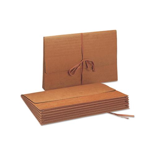 Redrope Expanding Wallets W- Cloth-tie, 5.25" Expansion, 1 Section, Legal Size, Redrope