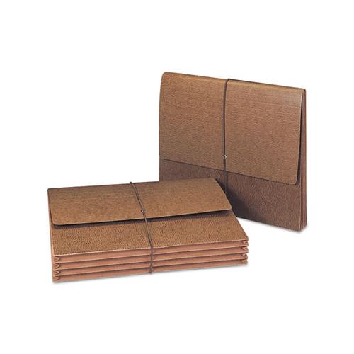 Classic Expanding Wallets With Tear-resistant Gussets, 3.5" Expansion, 1 Section, Letter Size, Redrope