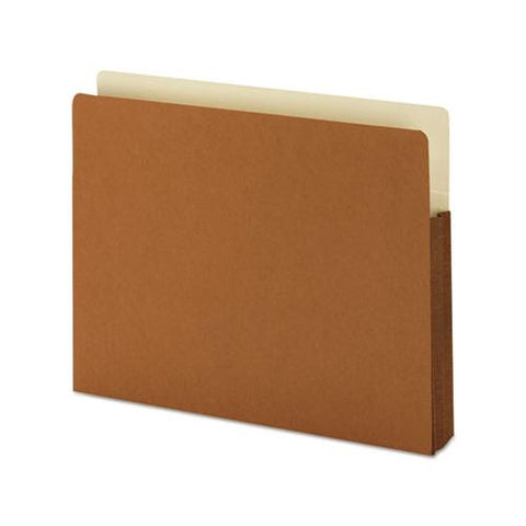 Redrope Drop-front File Pockets W- Fully Lined Gussets, 1.75" Expansion, Letter Size, Redrope, 25-box