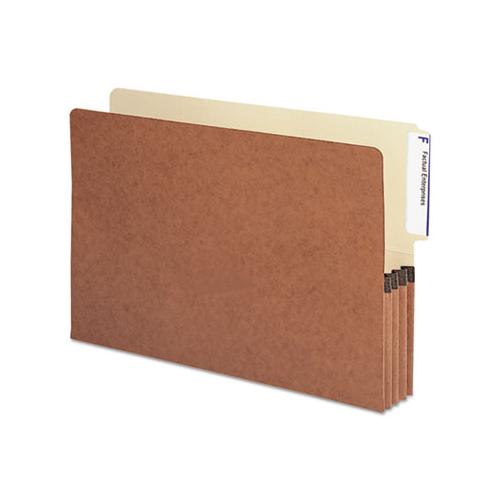 Redrope Drop-front End Tab File Pockets, 3.5" Expansion, Legal Size, Redrope, 10-box