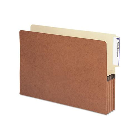 Redrope Drop-front End Tab File Pockets, 3.5" Expansion, Legal Size, Redrope, 10-box