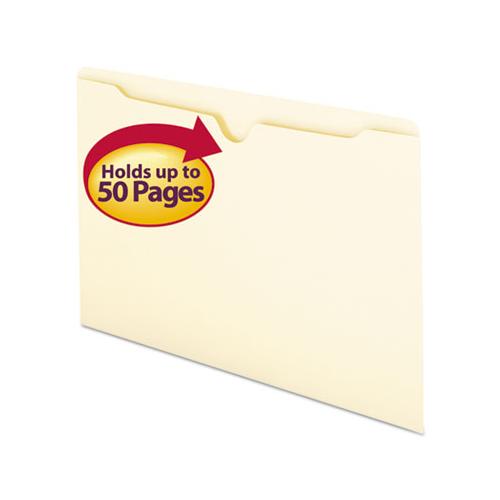 Manila File Jackets, 1-ply Straight Tab, Legal Size, Manila, 100-box