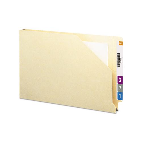 End Tab Jackets With Reinforced Tabs, Straight Tab, Legal Size, 14-pt Manila, 50-box
