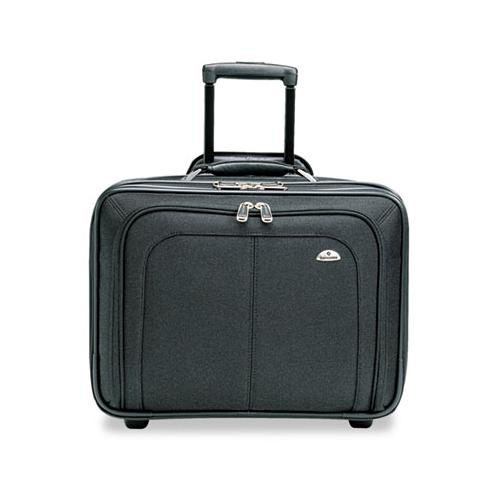 Mobile Office Rolling Notebook Case, Nylon, 17 1-2 X 9 X 14, Black