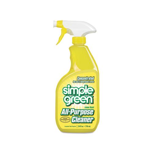 Industrial Cleaner And Degreaser, Concentrated, Lemon, 24 Oz Bottle, 12-carton