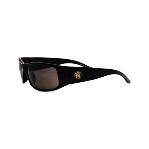 Elite Safety Eyewear, Black Frame, Smoke Anti-fog Lens