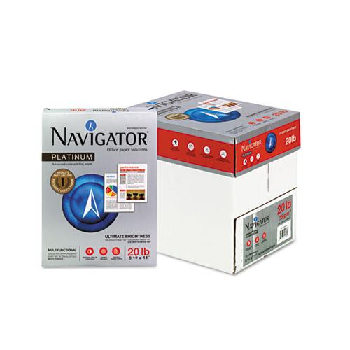 Platinum Paper, 99 Bright, 20lb, 8.5 X 11, White, 500 Sheets-ream, 5 Reams-carton