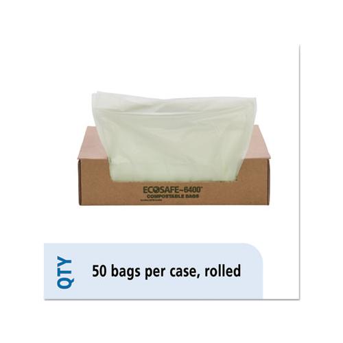 Ecosafe-6400 Bags, 32 Gal, 0.85 Mil, 33" X 48", Green, 50-box