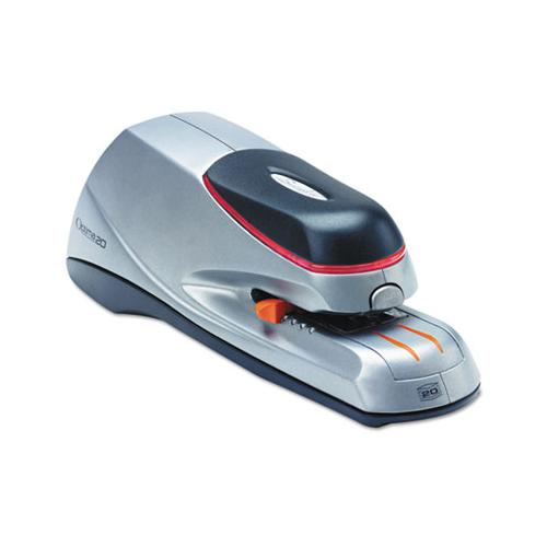 Optima 20 Electric Stapler, 20-sheet Capacity, Silver