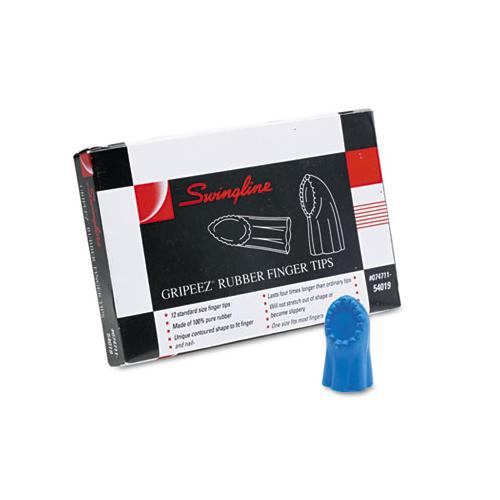 Gripeez Finger Tips, 11 1-2 (medium), Blue, Dozen