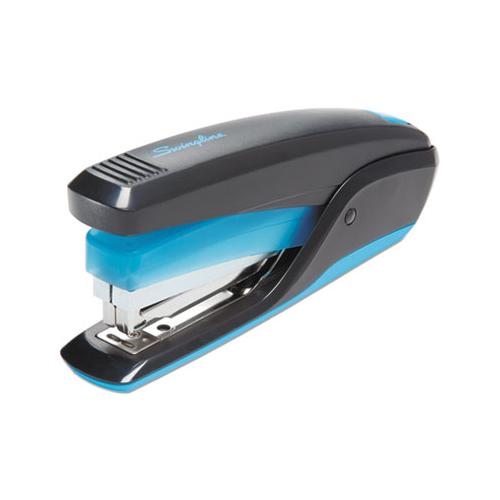 Quicktouch Reduced Effort Full Strip Stapler, 20-sheet Capacity, Black-blue