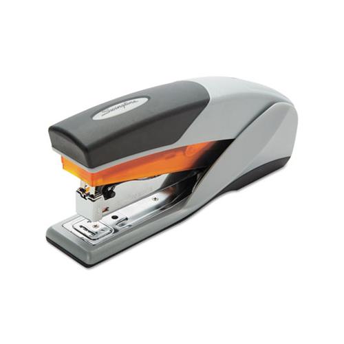 Optima 25 Reduced Effort Stapler, 25-sheet Capacity, Gray-orange