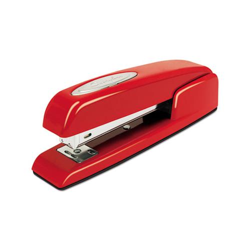 747 Business Full Strip Desk Stapler, 25-sheet Capacity, Rio Red