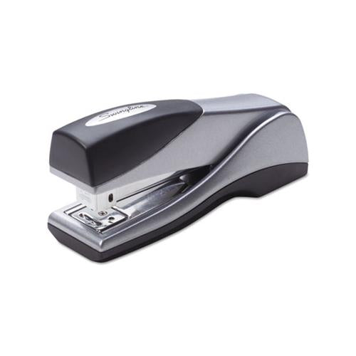 Optima Grip Compact Stapler, 25-sheet Capacity, Silver