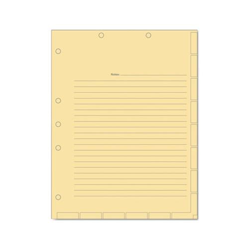 Medical Chart Index Divider Sheets, 11 X 8.5, Manila, 400-box